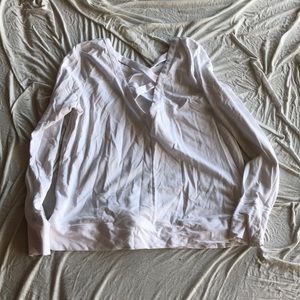 White crossing back sweatshirt